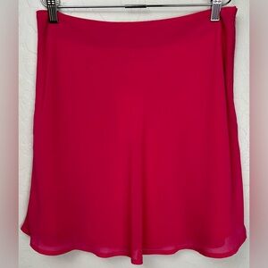 NEW Heatherly Stitch Fix Hot Barbie Pink‎ Flutter Flounce Mini Skirt Sz M 0664